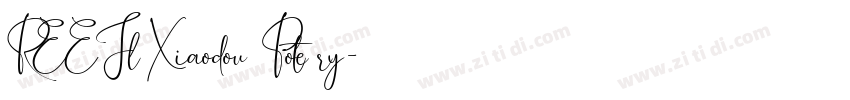 REEJl Xiaodou Poetry字体转换